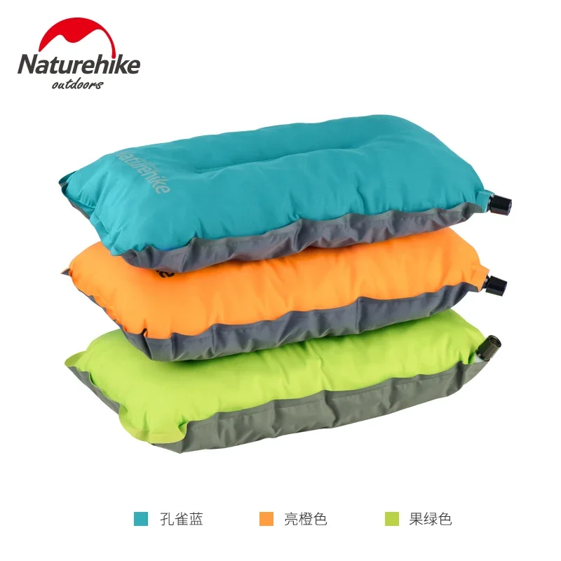 Automatic inflatable pillow outdoor portable camping tent air cushion pillow travel blowing pillow