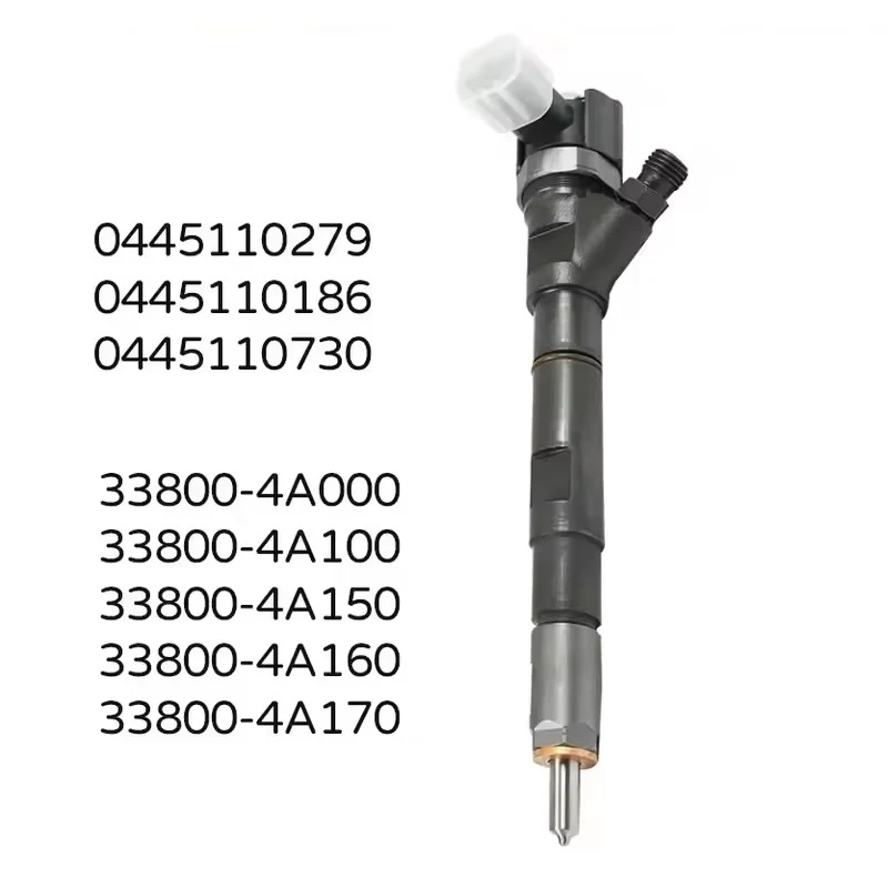 Fuel Injector Assy 0445110186 0445110279 0445110730 0445110763 Genuine Common Rail Injection For Hyundai Kia 2.5 Diesel Engine