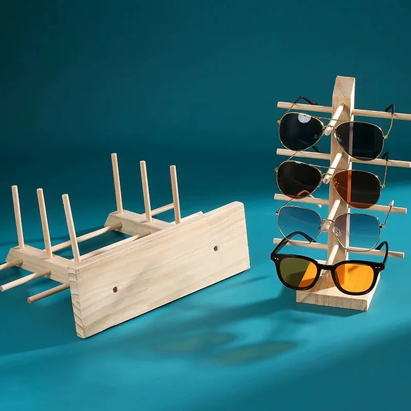 

Multi Layers Wood Sunglass Display Racks Shelf Eyeglasses Show Stand Jewelry Holder For Multi Pairs Glasses Showcase Women
