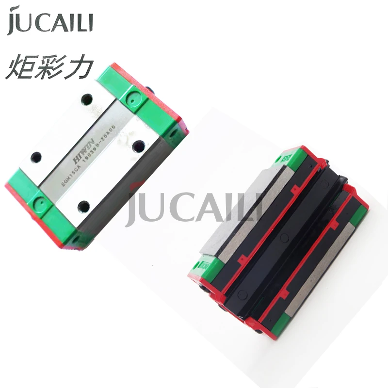 JUCAILI 2Pcs HIWIN QEH15CA QEH20CA QEH25CA Linear Guide Slider Block for Large Format Printer Linear Rail CNC Printer
