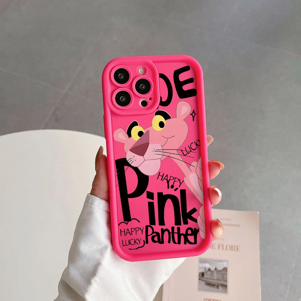 Чехол P-Pink Panthers для телефона IPhone 16 15 14 13 12 11 Pro Max Mini XR XS X 7 8 Plus, мягкая задняя крышка из ТПУ