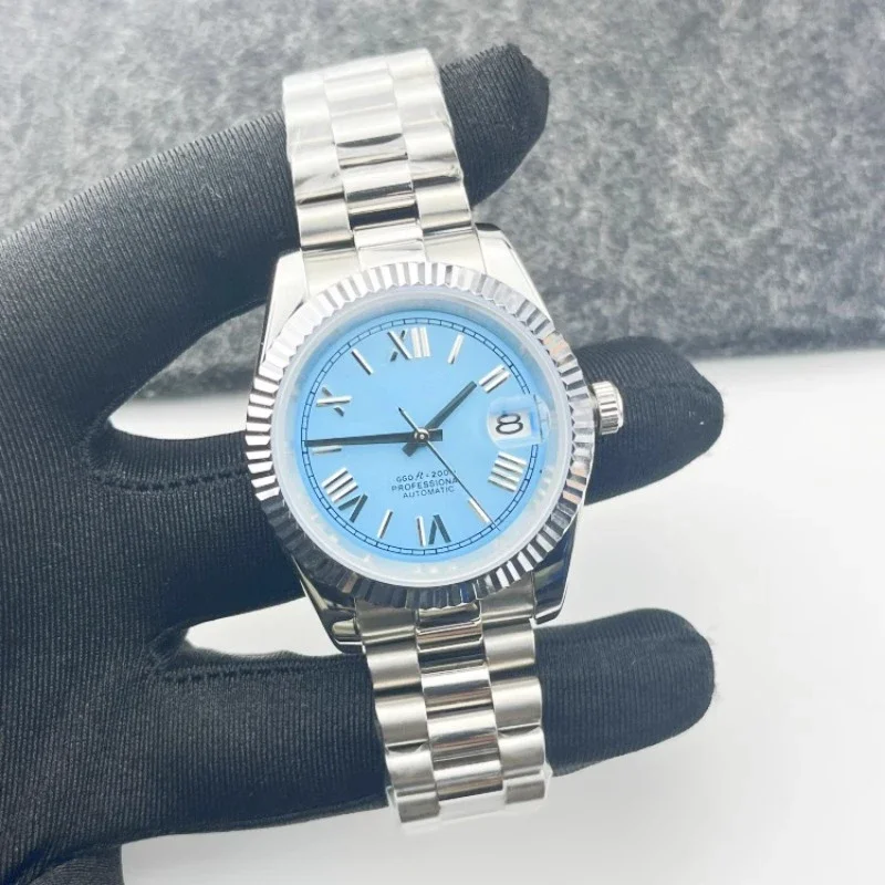 39mm NH35 Movement Automated Mechanical Watch S Sapphire Glass Stainless Steel Case Waterproof Diving Men's Business Watch