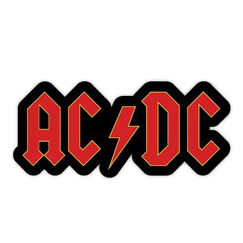Custom AC DC Music Vinyl Decal Funny Car Sticker for Car Truck Window Bumper Laptop DecorationPVC