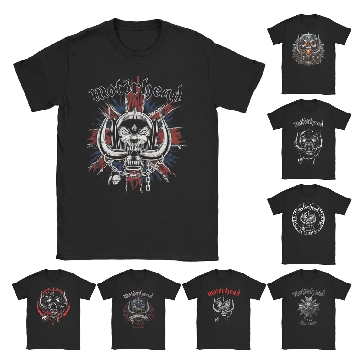 Mannen Vrouwen T-shirts Motorhead UK Rock Grappig 100% Katoenen T-shirt Korte Mouw T-shirts Crewneck Kleding Plus Size