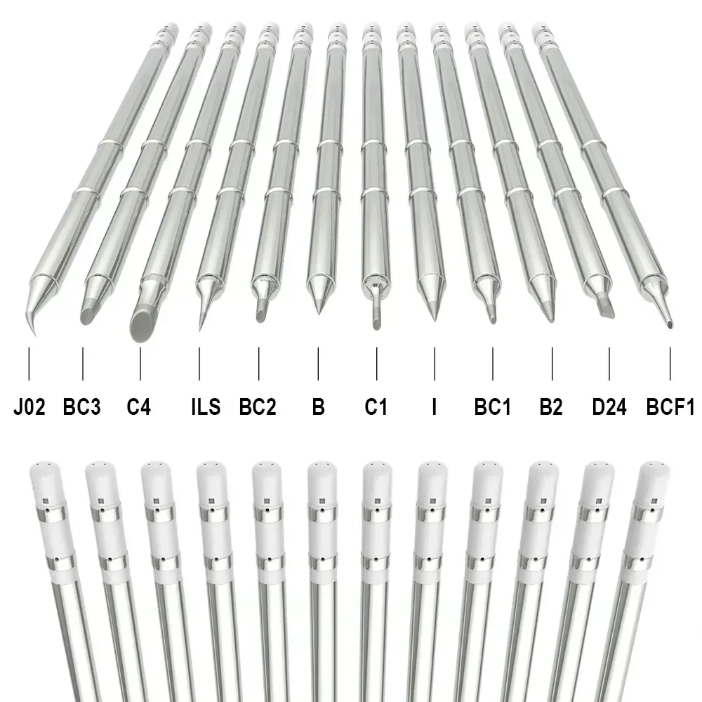 T12 Tip Soldering Iron Tip T12-D24 ILS J02 K KU for Hakko Fx951 DIY T12 Soldering Station Kits Welding Tools