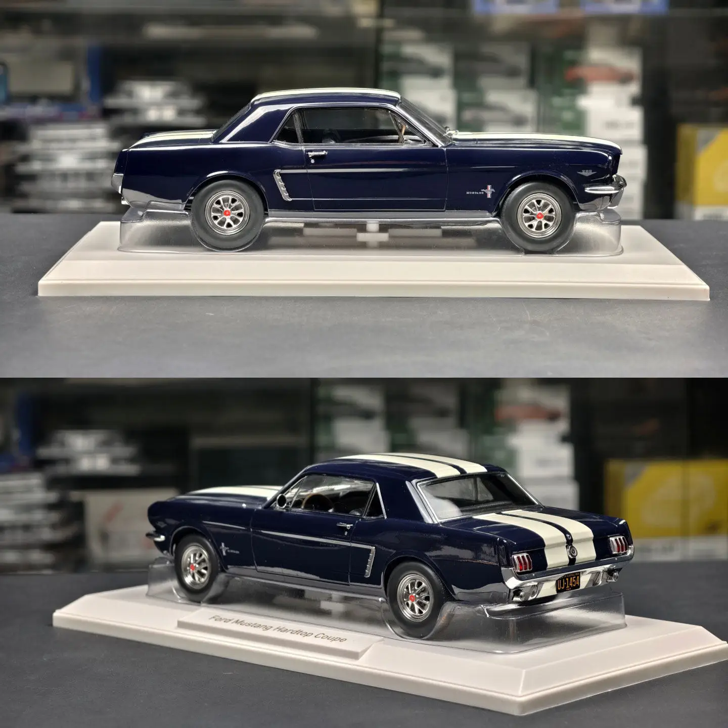 Diecast NOREV 1:18 Scale Ford Mustang Coupe 1965 Alloy Car Model view 3