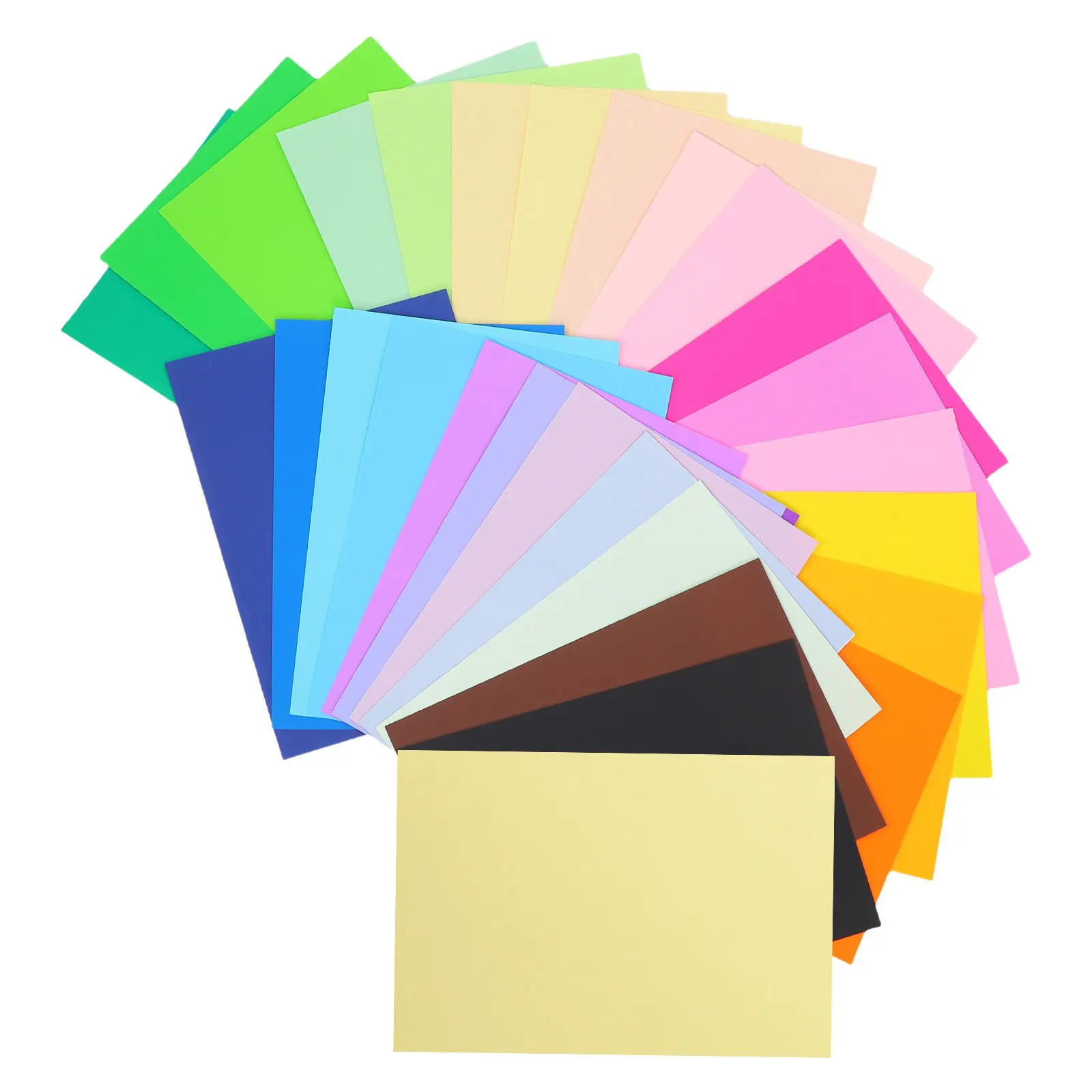 

Набор из 60 цветных картонных листов: яркие, гладкие, для творчества, рисования, складывания, художественных проектов для школ