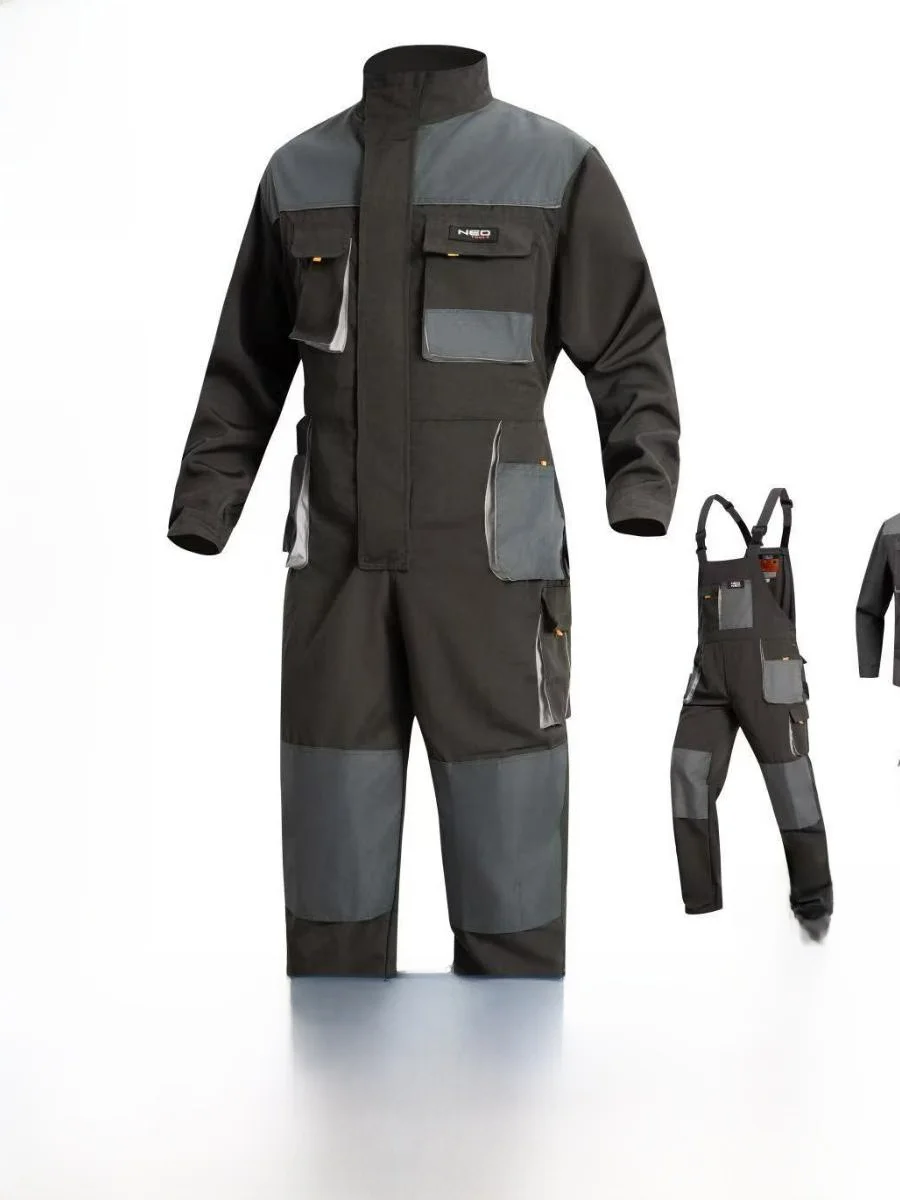 

Мужской рабочий комбинезон с длинными рукавами, многокарманный, износостойкий, для сварки, весенне-осенний, сезонный, раздельный костюм