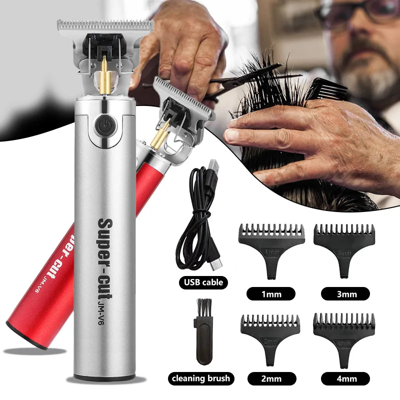 Gunting Rambut Elektrik Berukir Salon Rambut Gunting Rambut Kepala Minyak Retro Gunting Rambut Rumah Huruf Putih