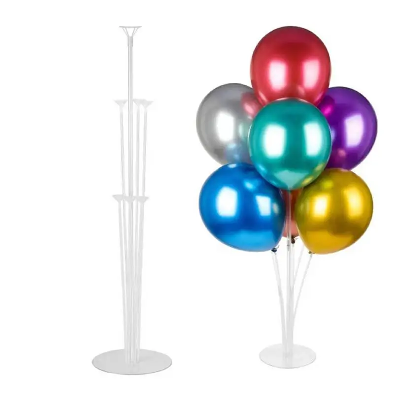 Balão Stick Holder com Base, Balão Stand Kit, Balão claro Varas, Graduação, Festa de Natal, Festival ao ar livre