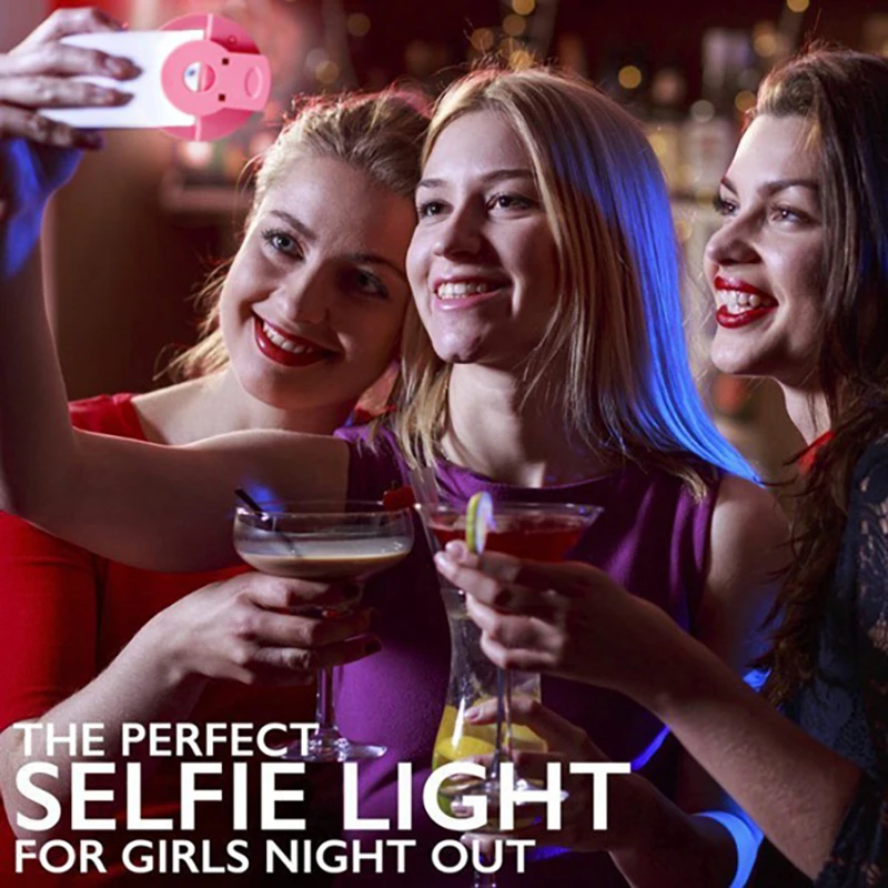 Selfie Mini Ring Fill Light Flash LED Rechargeable Portable Clip-on 3 levels Lighting for Phone Tablet Laptop