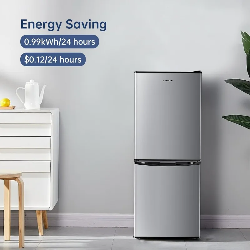 ثلاجة صغيرة مع فريزر، 4.0 قدم مكعب، ثلاجة صغيرة مع فريزر، مع فريزر سفلي، ثلاجة لغرفة نوم الشقة