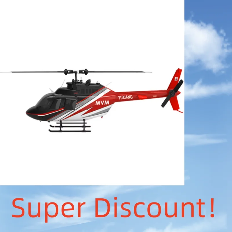 YUXIANG Helicóptero Bell-206 Sem Aileron 2.4G 6CH com 1 Bateria