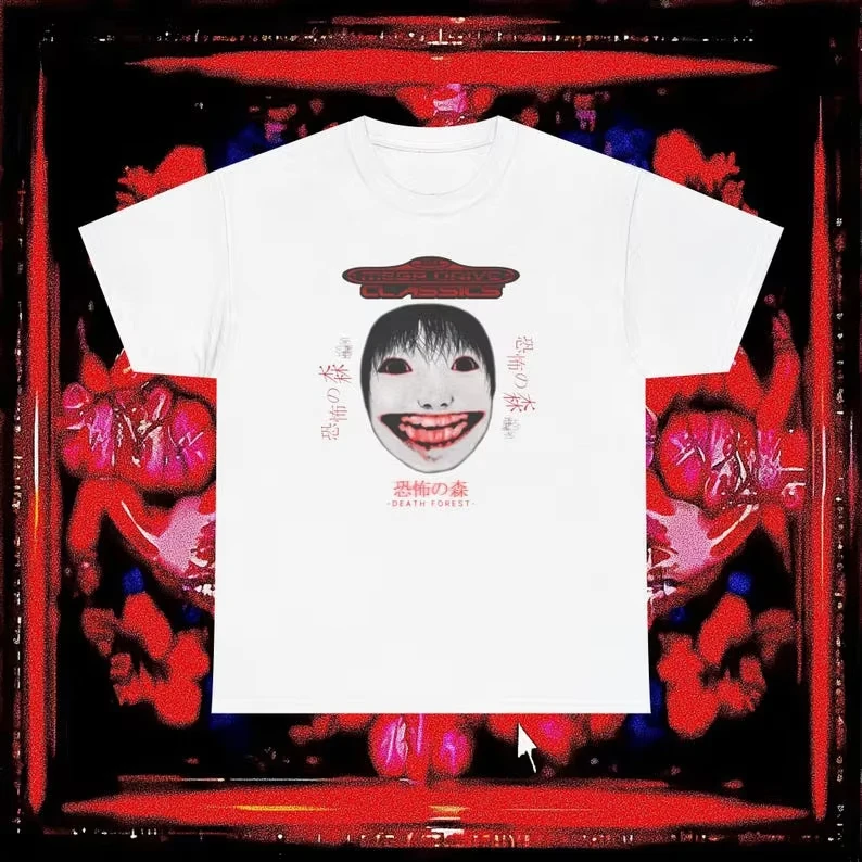 Death Forest Oversized Unisex T Shirt Streetwear Cotton New Retro Short Sleeves Graphic Fashion Street Streetwear Trendy soft