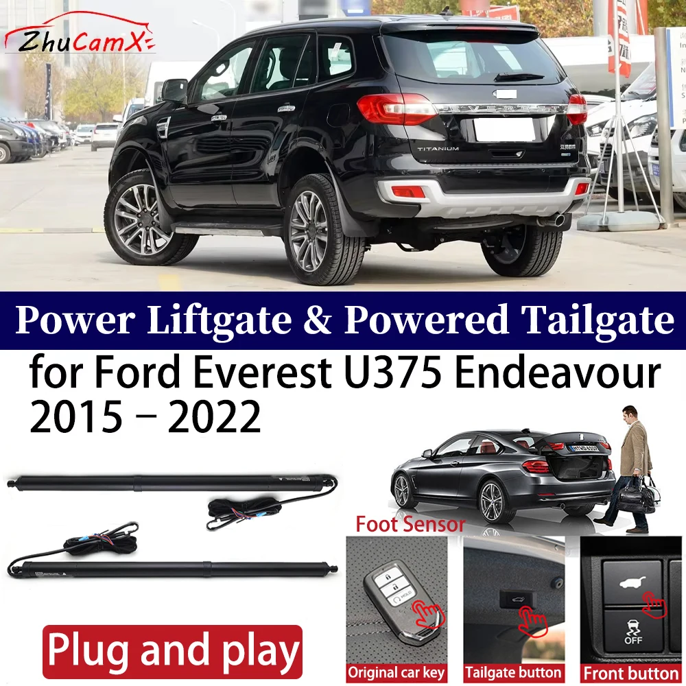 for Ford Everest U375 Endeavour 2015–2022 Car OEM Power Liftgate Automatic One-Click Powered Tailgate Strut Opener Plug and Play
