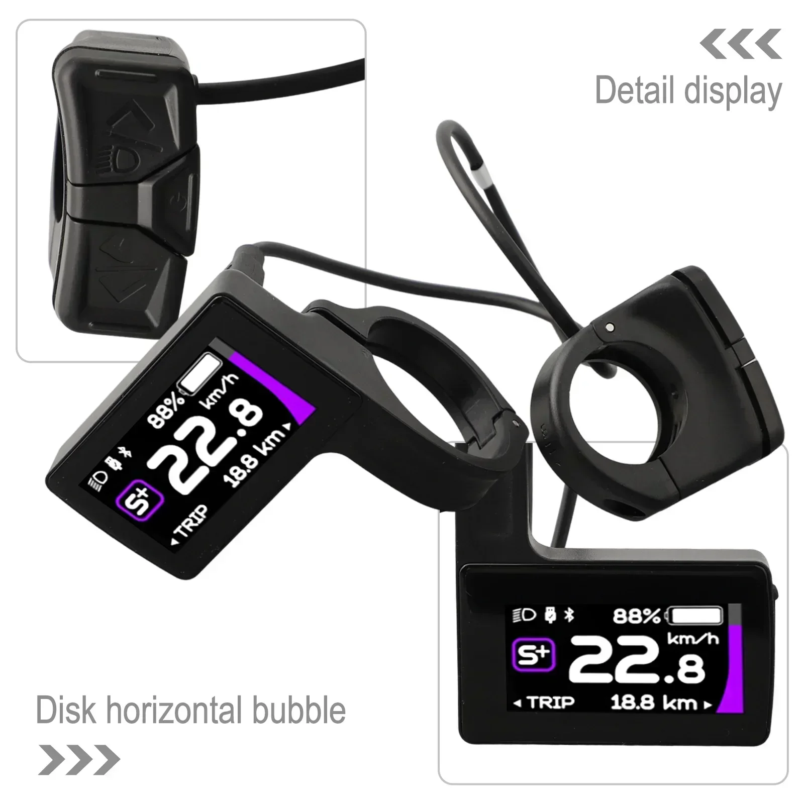 LCD Display Screen Bluetooth 5.0 Speedometer For Bafang Motor DPC245 Ebike CAN Protocol For Bafang M560 M600 M510 M820