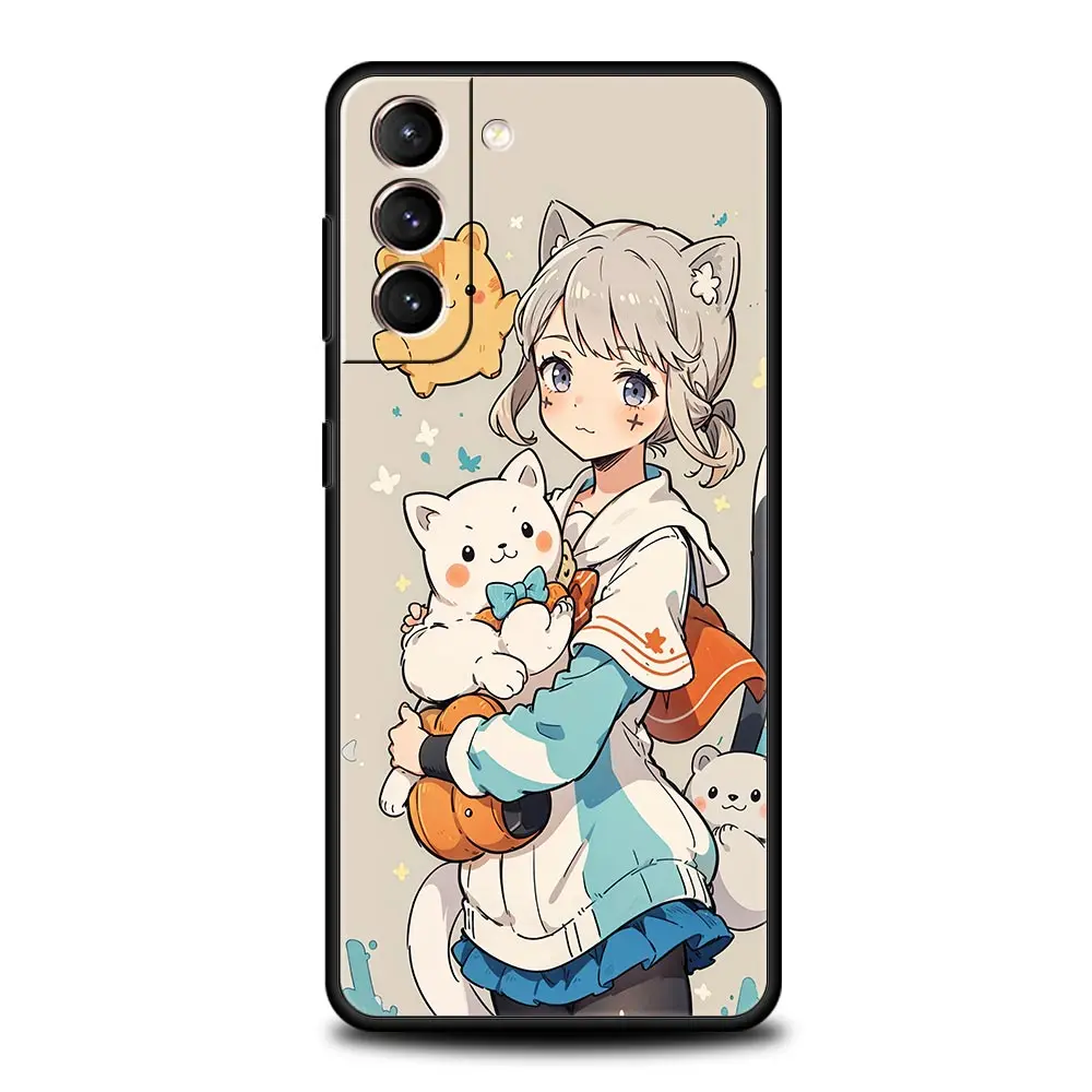Genshin Impact Wanderer Phone Case For Samsung Galaxy S24 S23 S22 S20 Ultra S21 FE 5G S10 S9 Plus S10E Soft Silicone Cover