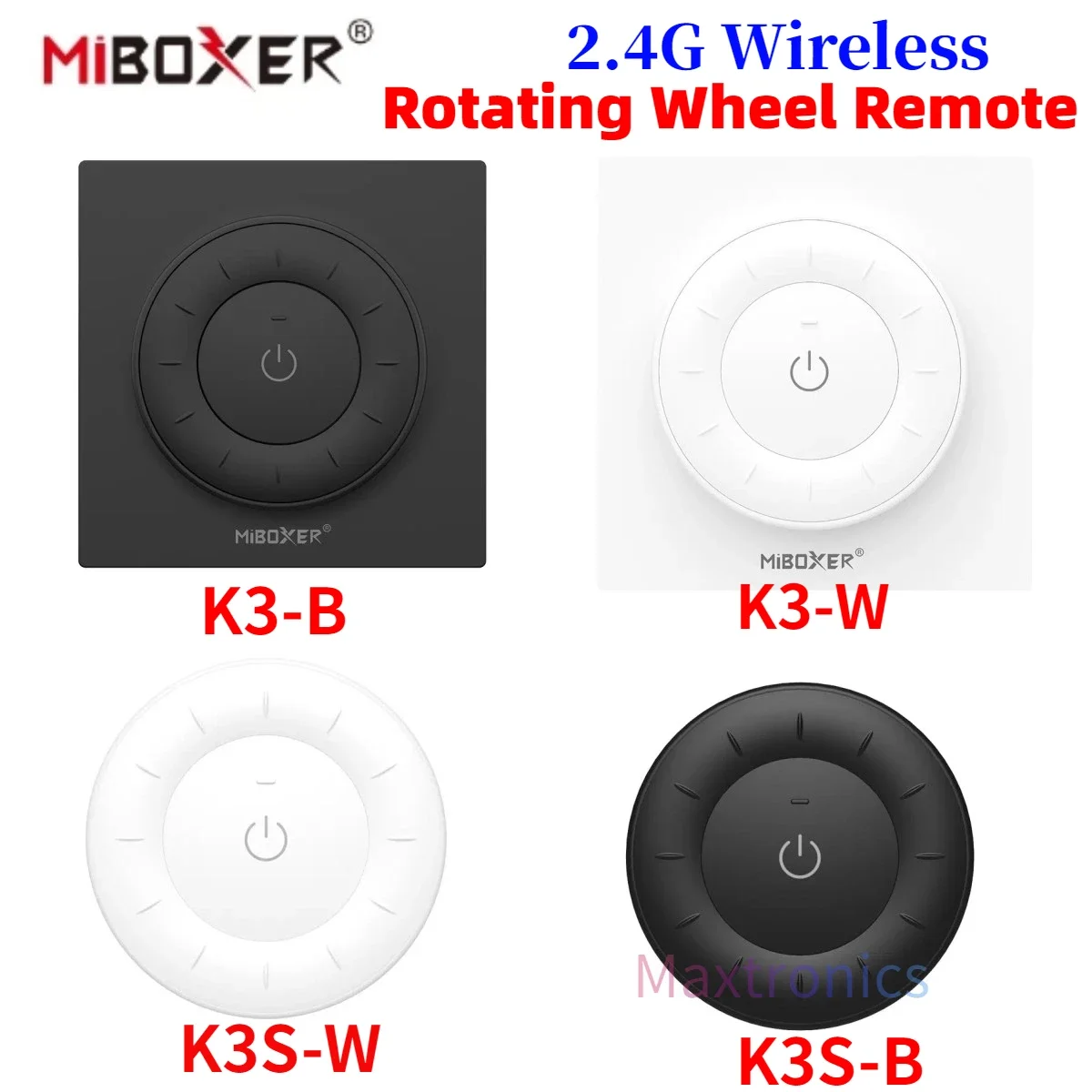 NEW MiBoxer K3/K3S 2.4G Wireless LED Panel Remote Rotating Wheel Remote Color Temperature Control Adjustable Dimmer for LED Buld