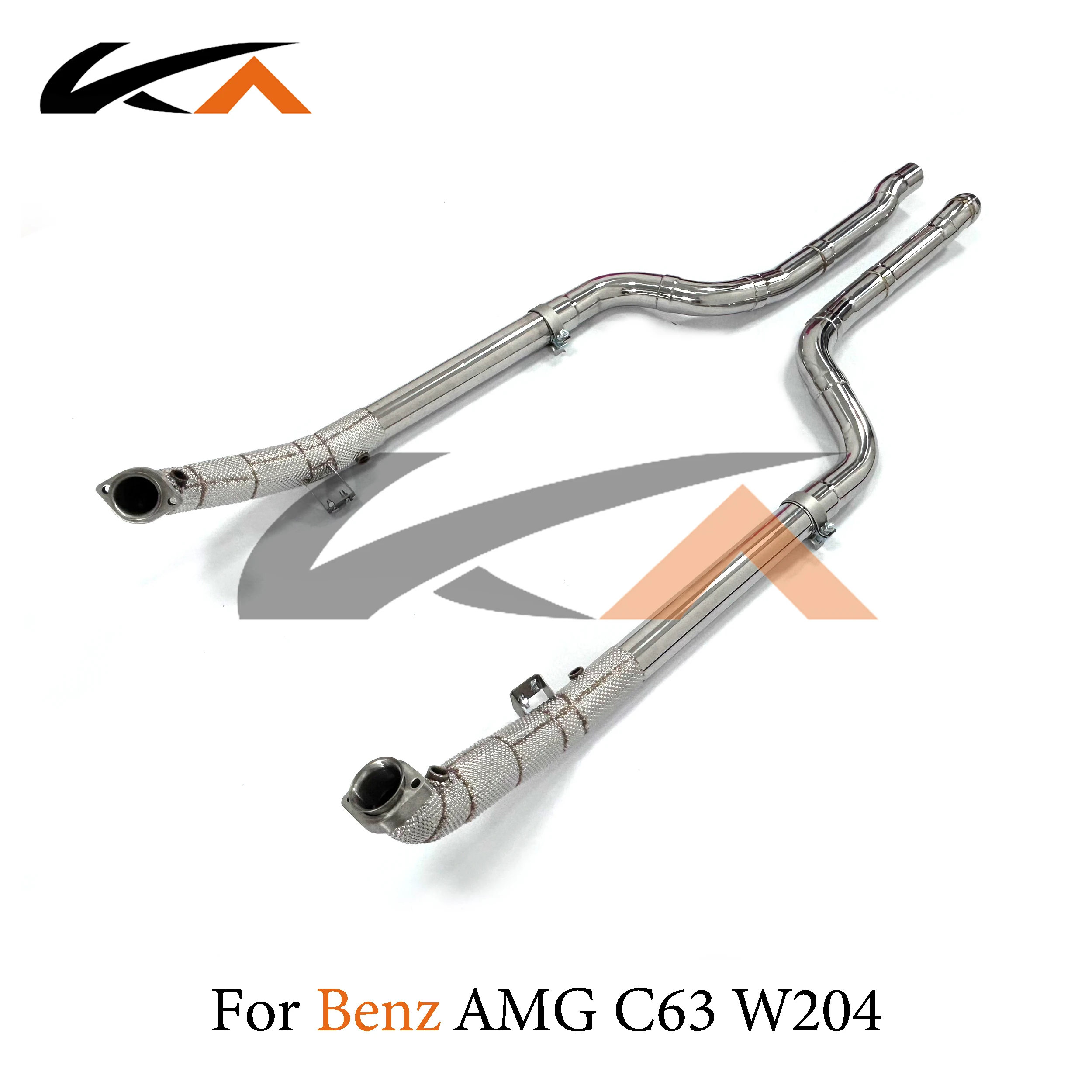 KA Tuning Performance Downpipe Exhaust for Mercedes-Benz AMG C63 W204 V8 6.2 with Heat Shield Catalysis Enhanced Sound And Power