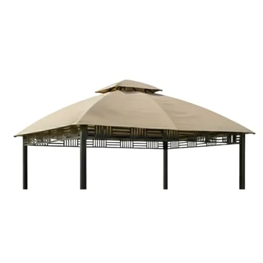 Reinforced RipLock 350 Replacement  Top Cover Compatible with Westbrook 10' x 12' Gazebo Model A101007903 - Beige