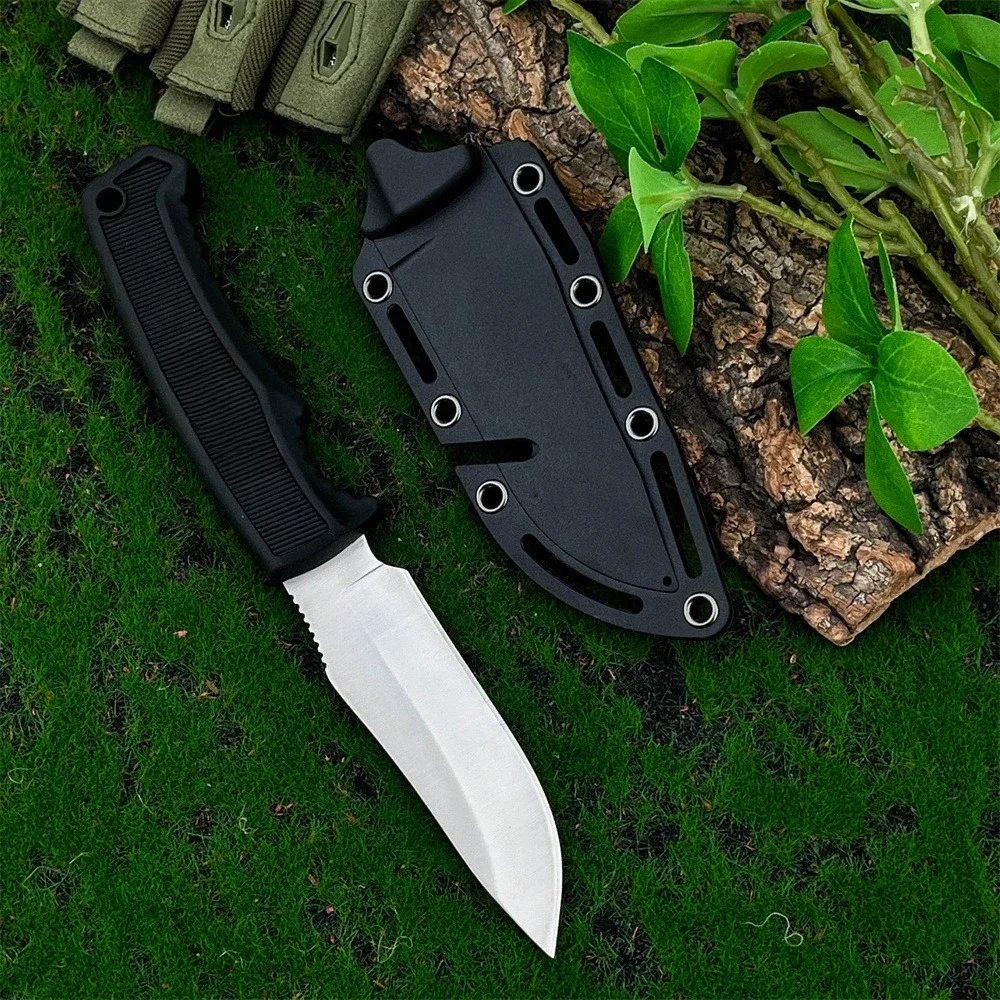 Fk1001 Fixed Blade Knife Blade 7Cr13Mov Nylon Fiber Handle Survival in The Wild, Fishing, Escape Tools, Camping, Hiking Trips