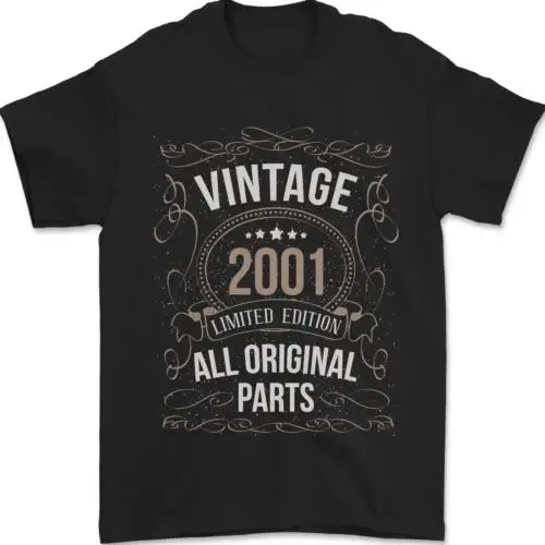 23rd Birthday Limited Edition 2001 Mens T-Shirt 100% Cotton