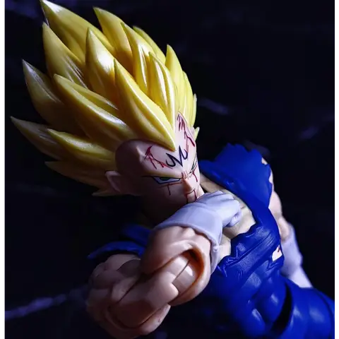 【Levereras inom 24 timmar efter köp】Black Hole Toys & TK Dragon Ball Z SHF Super Saiyan SSJ Majin Vegeta Battle Damage Vegeta 10 best sales Goku Black - №7