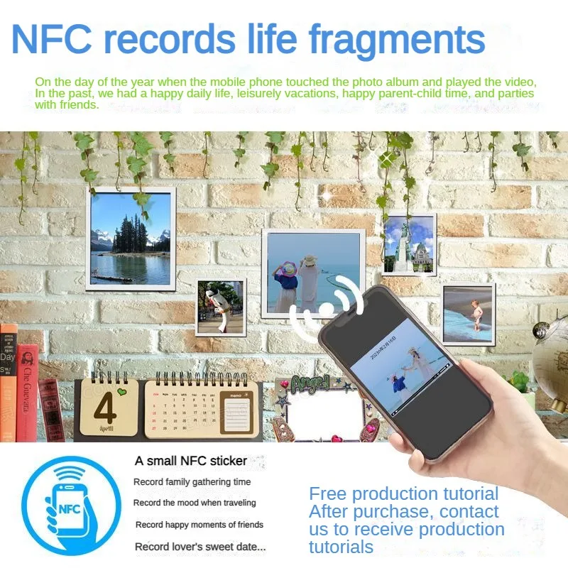 NFC 213/215 Tag Sticker NFC Sticker Shortcut Command Music Wall WiFi Tag Rfid Card NFC Signage