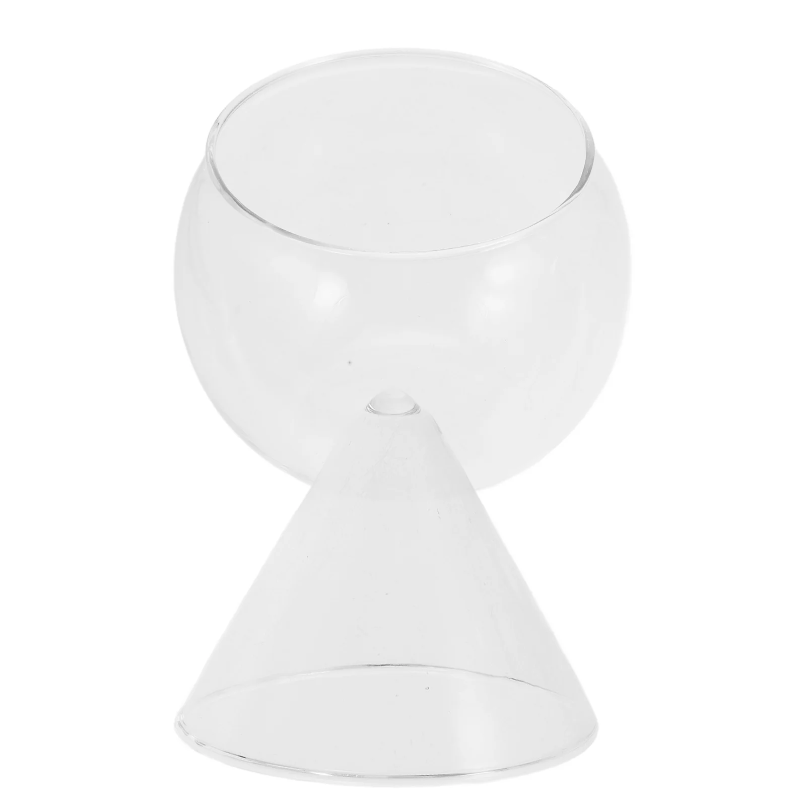 

1Pcs Creative Cocktail Glass High Borosilicate Transparent Round Smooth Surface Suitable for Cocktails Juice