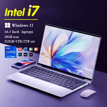Ordinateur portable ultra fin i7, PC 2025 