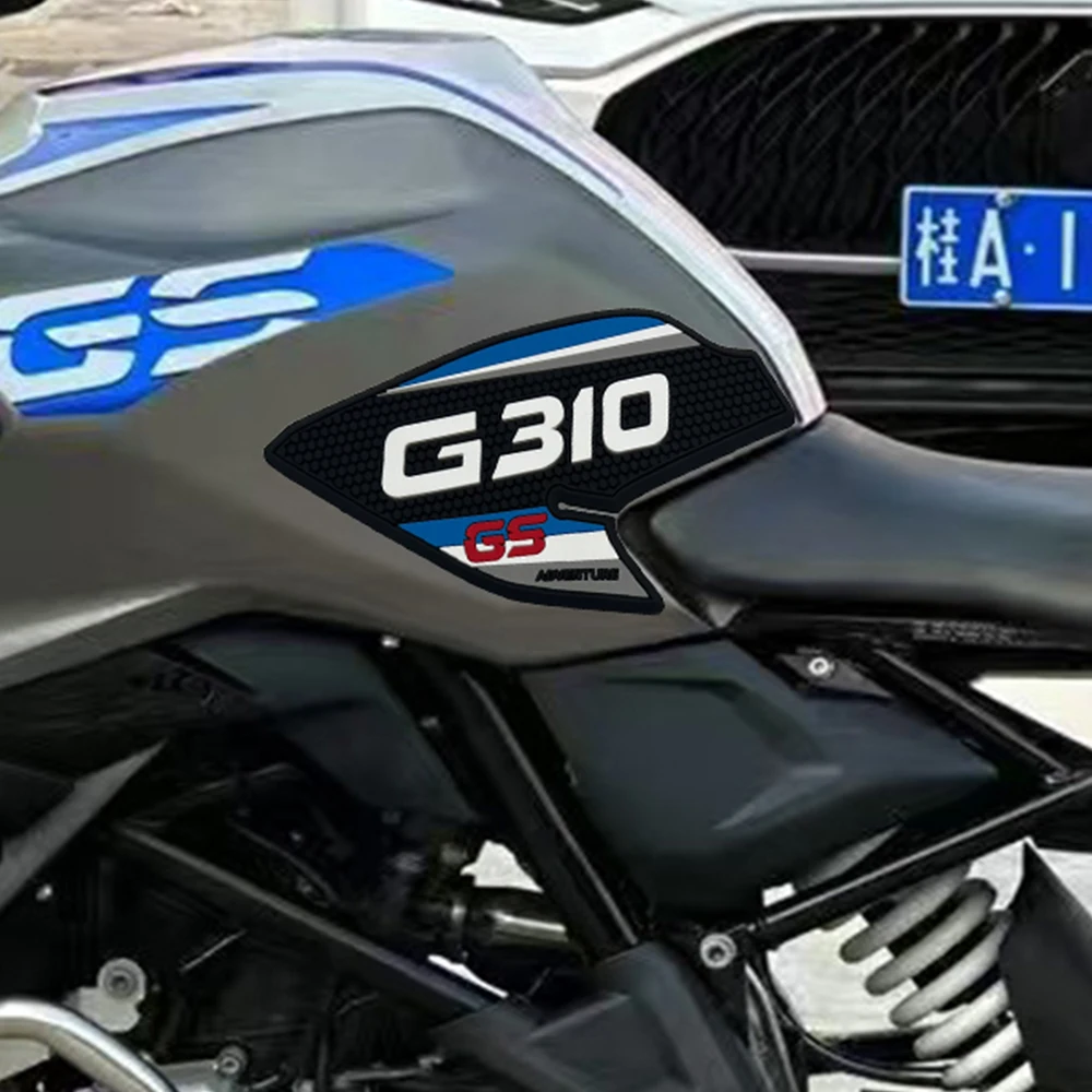 For BMW G310GS G310 GS Rubber Motorcycle Tank Pad Protector Sticker Kit Anti Slip Side Fuel Tank Decals Adhesive Traction Pads