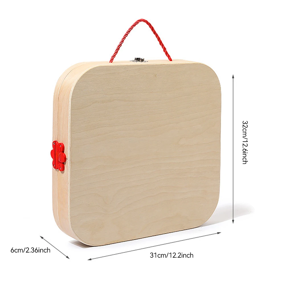 Kinder-Werkzeugkasten Kreatives DIY-Spielzeug Schrauben- und Muttern-Entfernungs-Set Holzbausteine für Jungen und Mädchen mit Aufbewahrungsbox für Kinder von 3-6 Jahren – Detail 6