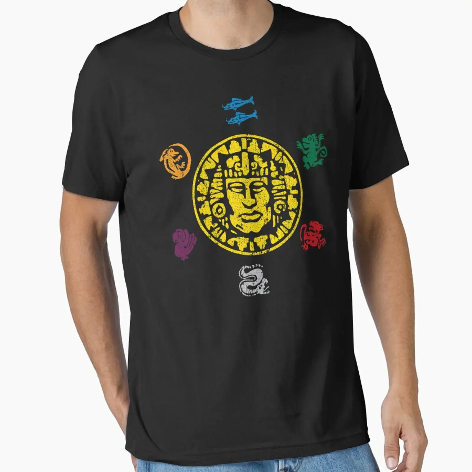 Legends of the Hidden Temple designed and sold by huckblade vintage Washed Comfortable graphic Versatile Soft Breathable Casual