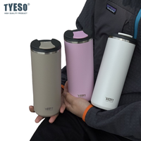 Tyeso 750ML Vacuum Flasks Travel Tumbler Office Car Cup Insulated Portable for Hot Cold Drinks Large Capacity Drinkware