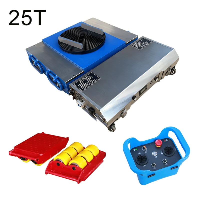 

Electric Transporting Trolley Remote Control Cargo Roller Machine Truck Factory Carrying Dolly Equipment Moving Skate