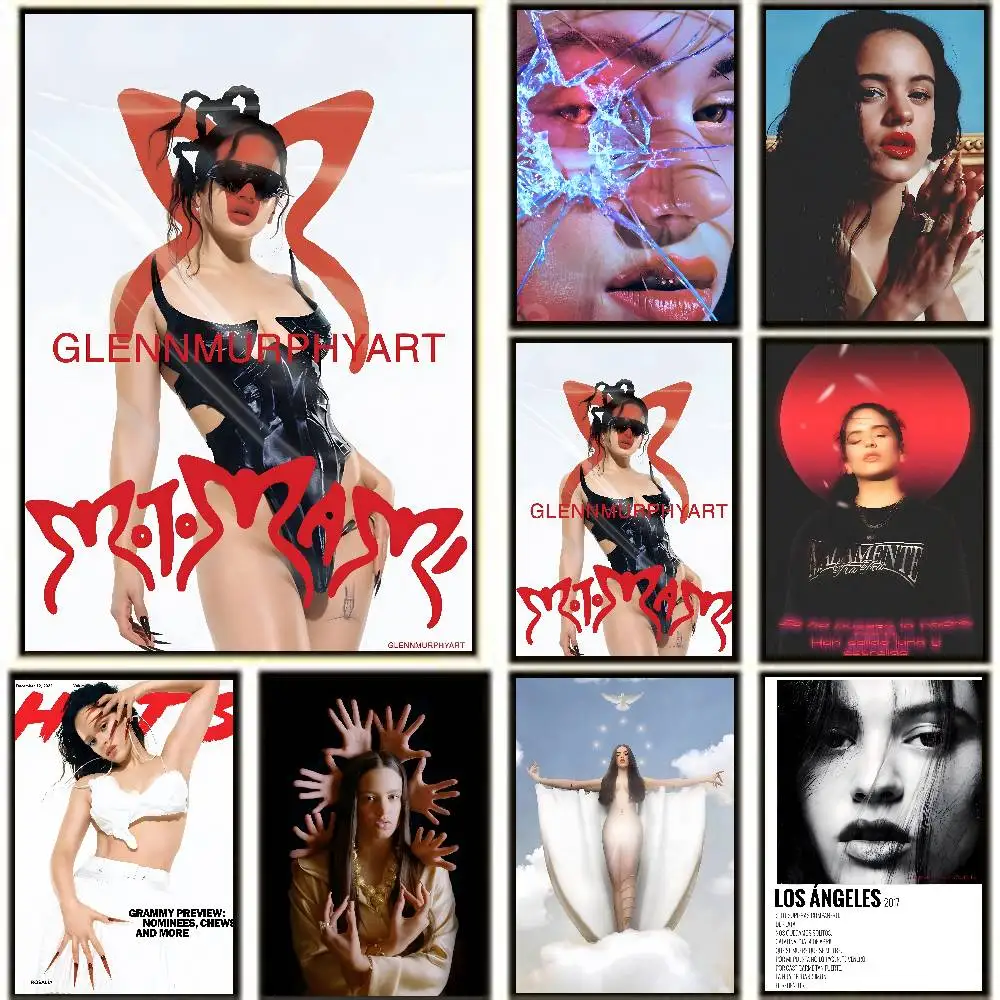 Rosalia Music Album Canvas Motomami Pop Singer Posters High Quality Self-adhesive Wall Art Decorations Color Prints Sticky