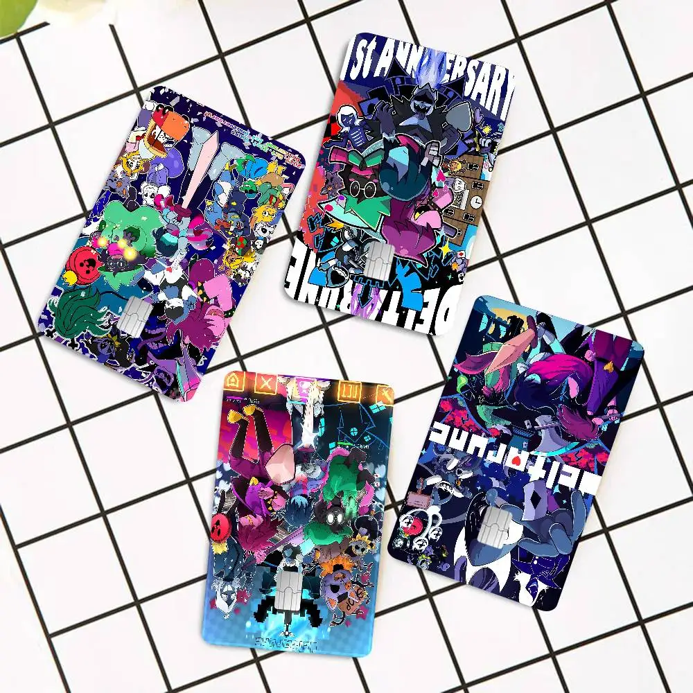 Deltarune Game Game Film Cover Sticker Case For Small Chip Credit Debit Card Front Side
