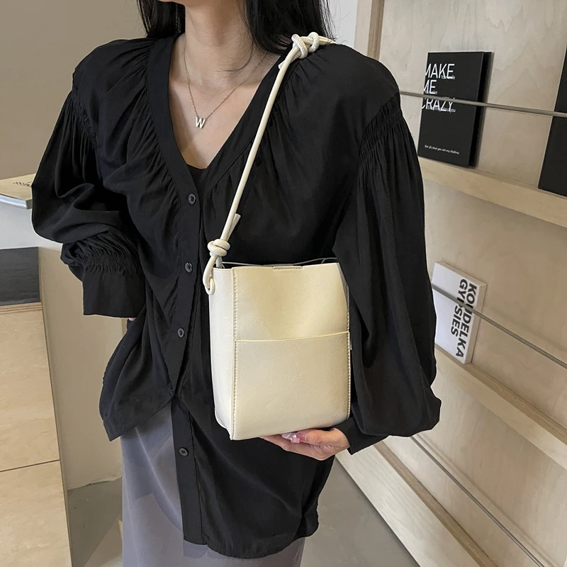 LEFTSIDE Small Crossbody Bags for Women 2024 Y2K Trend Korean Fashion Handbags and Purses Lady Pu Leather Shoulder Bag