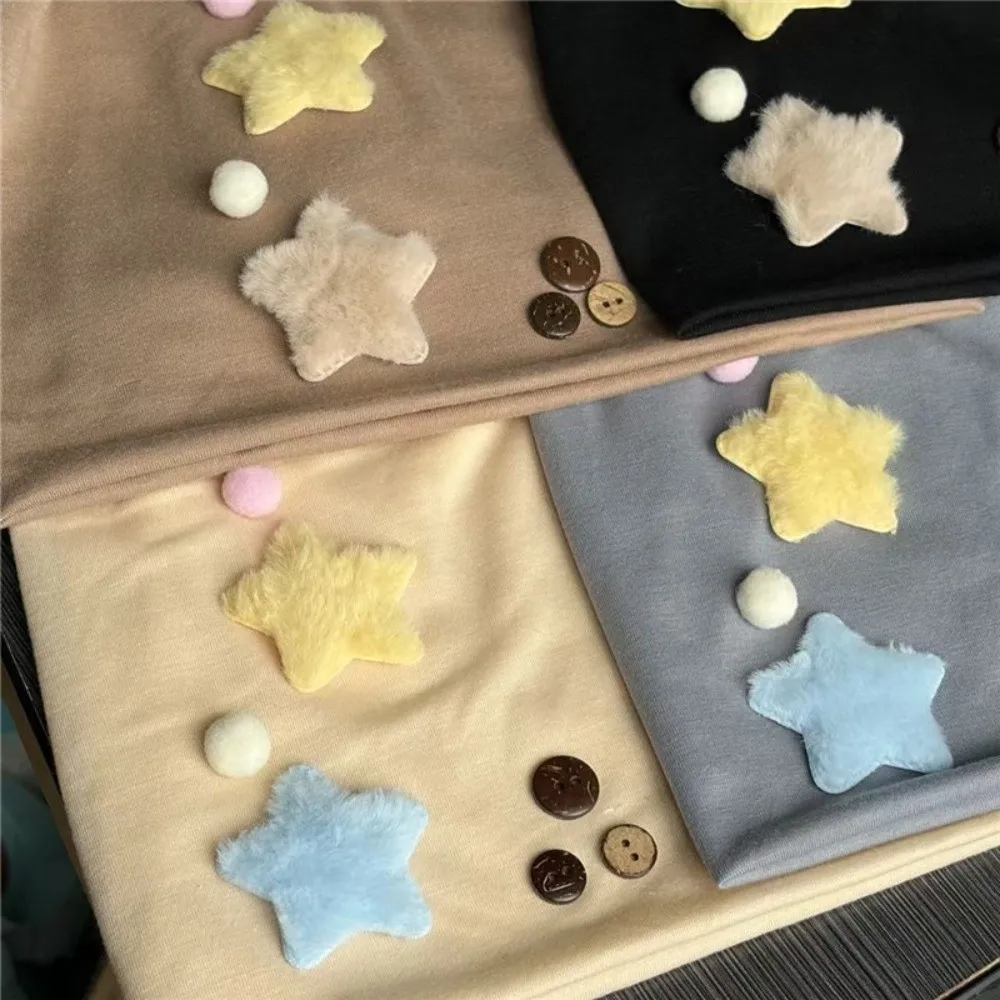 New Japanese Style Women's Beanie Windproof Slouchy Beanie Warm Star Detail Pull-On Hat Fall Winter Wear