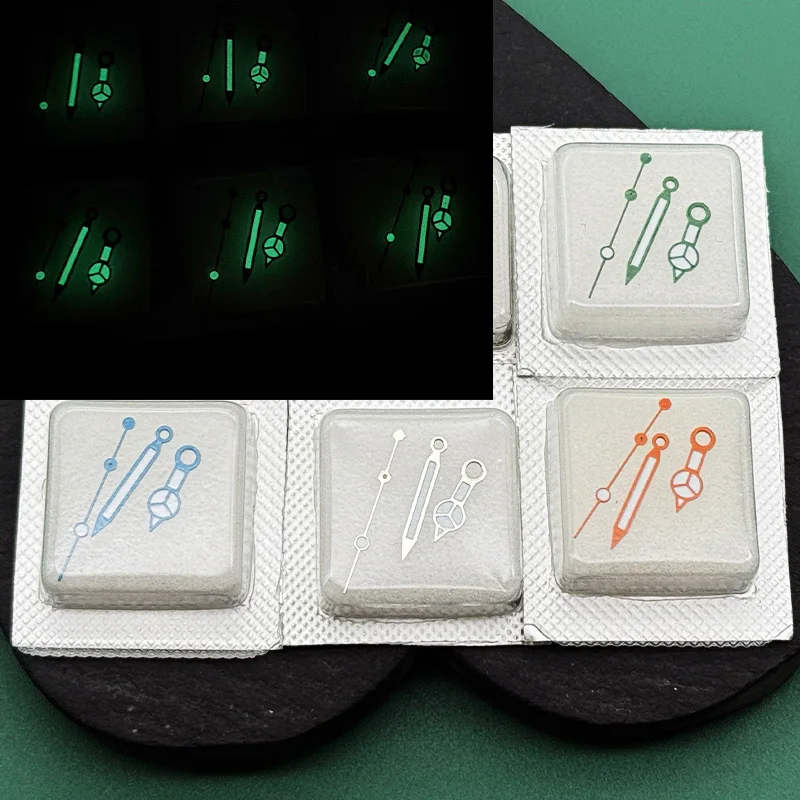 

Watch Hands Green Luminous 8*12*12mm Hands Fits NH35 NH36 4R35 4R36 7S26 Movement SKX007 SRPD SKX009 Watch parts Hands Kit