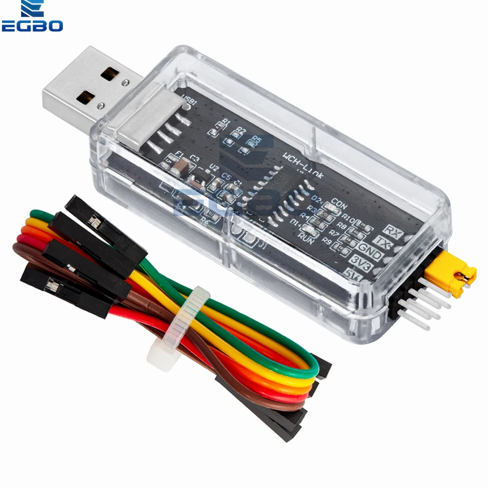 3.3V 5V WCH-Link 에뮬레이터 CMSIS-DAP 다운로드 유형-C 디버그 RISC-V 온라인 SWDTTL ARM 칩 프로그래밍 유형-c