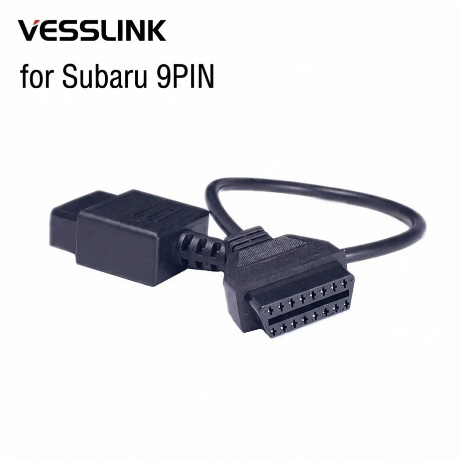 High Quality For Subaru 9pin OBD1 Adapter Connector for Subaru Impreza Forester Legacy OBDII Diagnostic Device Cable