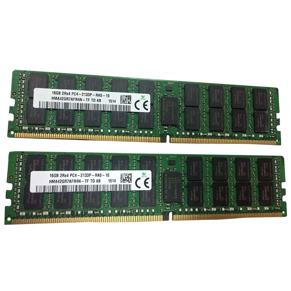 1 PCS For SKhynix Server Memory 16G 2RX4 PC4-2133P RECC HMA42GR7AFR4N-TF