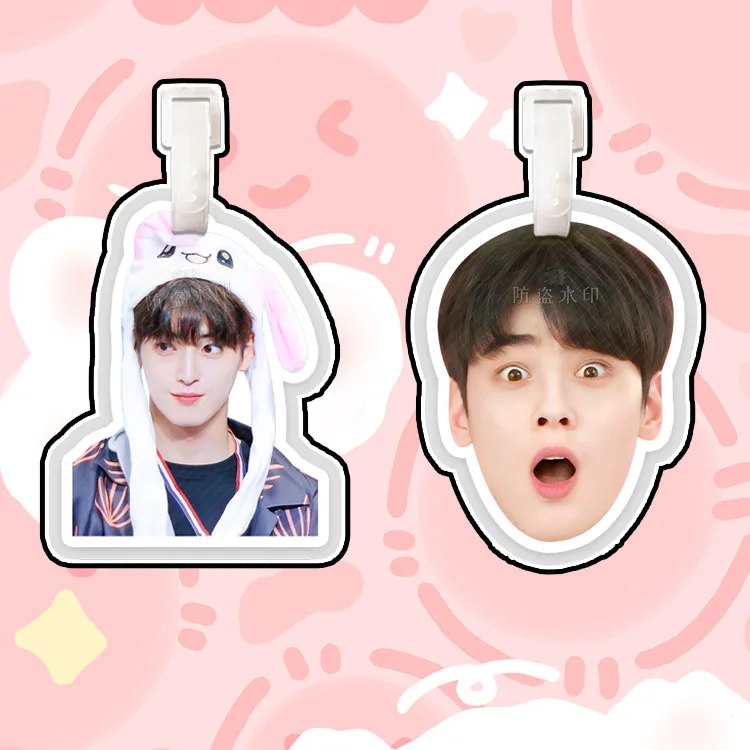 KPOP Cha Eunwoo luggage boarding pass hanging tag hanger