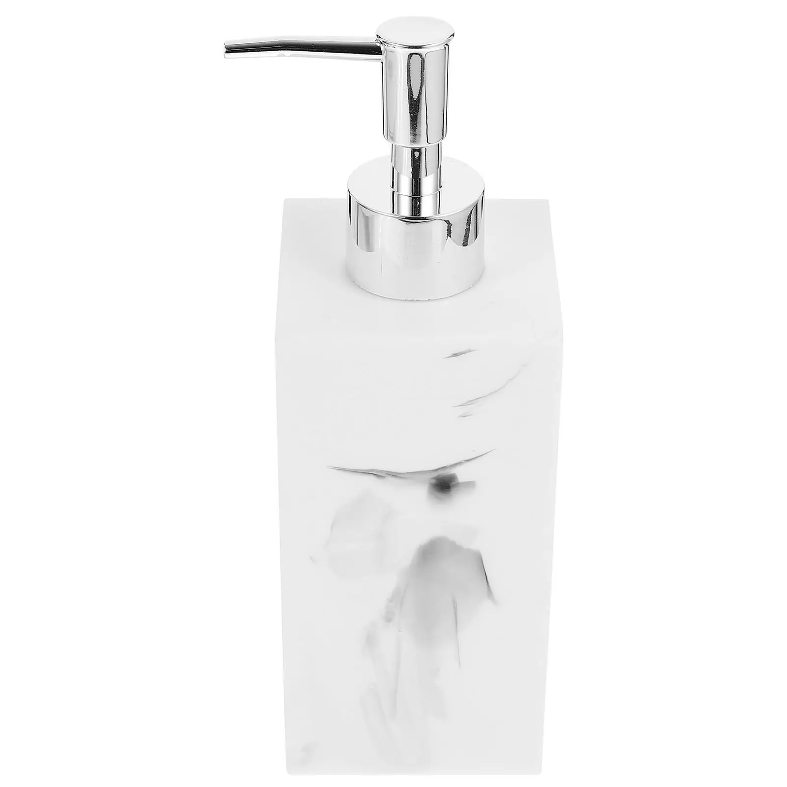 Shampoo Dispenser Marble Design ABS Resin Material Leak Proof Refillable Liquid Soap Bottle Easy Press Pump Compact Non Slip