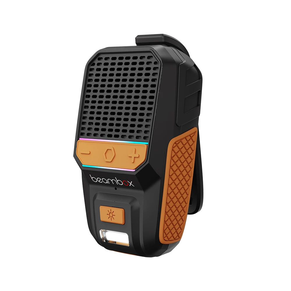 2025 Portable  Speaker Waterproof Mini Music Box RGB Wireless Battery-Powered Clip-on Outdoor Sports Hand-Free