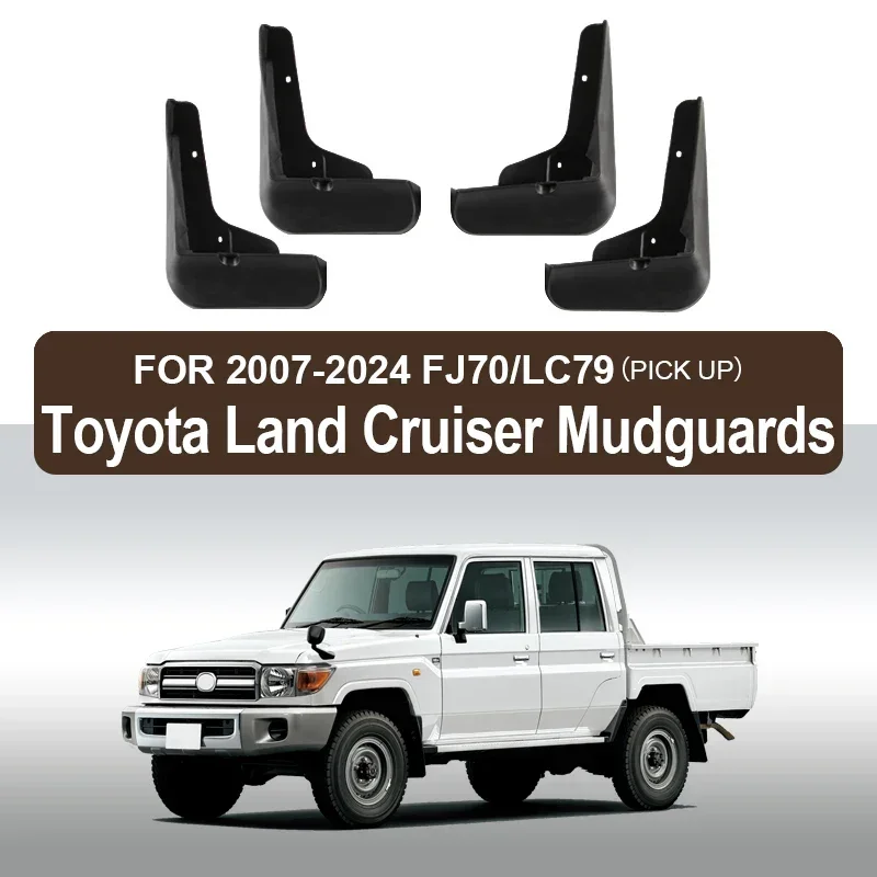 

For T Toyota Land Cruiser LC200 LC300 FJseries 1990-2024 Fender Mudguard Mud Flaps Guard Splash Front Rear Flap Mudguards Car