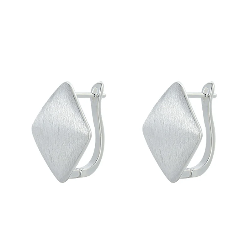 Foxanry Vintage Handmade Stud Earrings for Women New Fashion Simple Scrub Geometric Handmade Party Jewelry Prevent Allergy