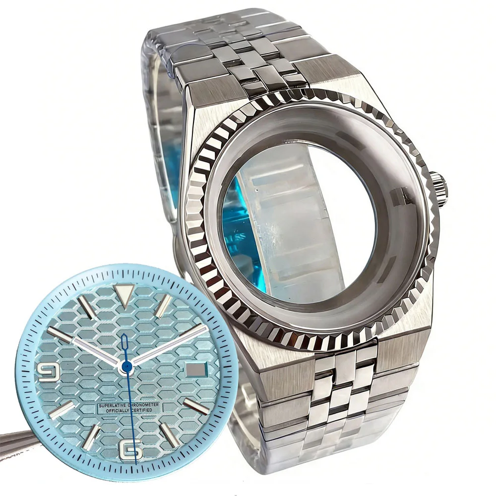 

Сменные корпуса для мужских часов NH35 Land-Dweller Series, 41 мм, для автоматических мужских часов NH36 NH38, сапфировое стекло, прозрачная задняя крышка