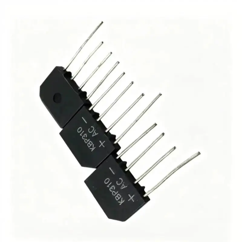 New Original KBP310 Flat Bridge Rectifier 10PCS 1000V 3A Rectifier Stack for Automotive Circuit Modification Projects